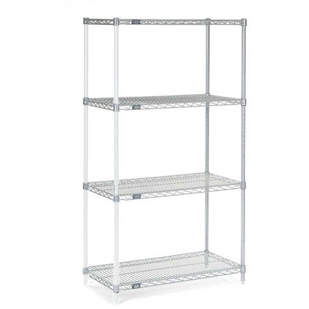 Nexel Chrome Wire Shelving Add-On - 36W x 12D x 54H A12365C
